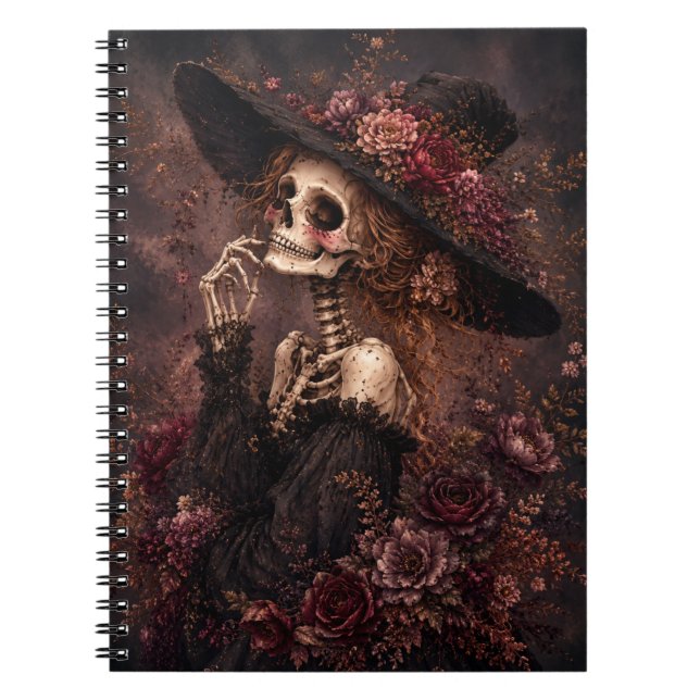 Caderno Espiral Diário Esqueleto Botânico (Frente)
