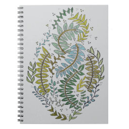 Caderno Espiral Diário Fern Leaf