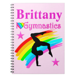 CADERNO ESPIRAL DIÁRIO GINÁSTICO PERSONALIZADO ADORÁVEL