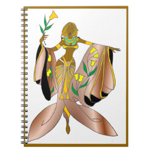 CADERNO ESPIRAL DIÁRIO GODDESS AMORE' (SATIN)