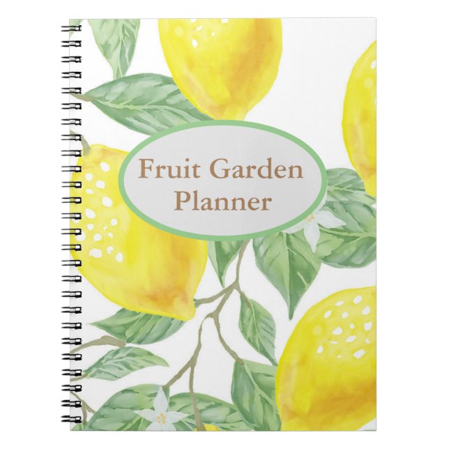 Caderno Espiral Diário Limon Gardening (Frente)