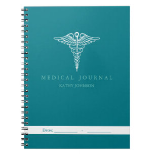 Caderno Espiral Diário médico paciente pessoal