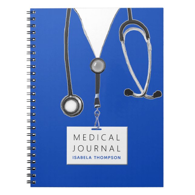 Caderno Espiral Diário Médico Pessoal (Frente)