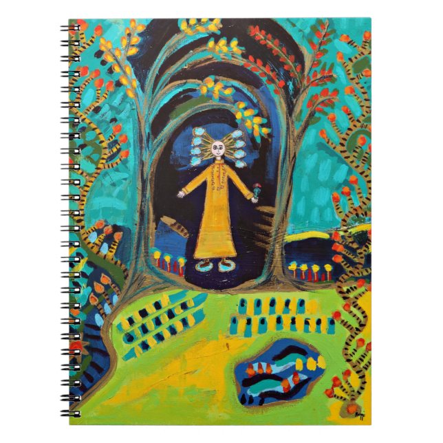 Caderno Espiral Diário mestre Meditating (Frente)