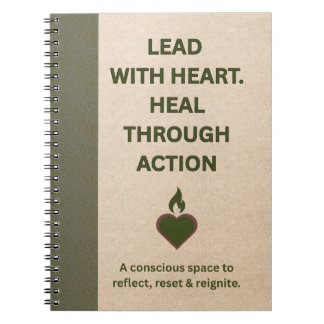 Caderno Espiral Diário Motivacional "Liderar com Coração" - Notebo