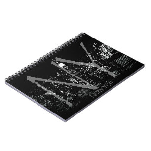 Caderno Espiral Diário NYC Souvenir Legal Notebook de Nova Iorque