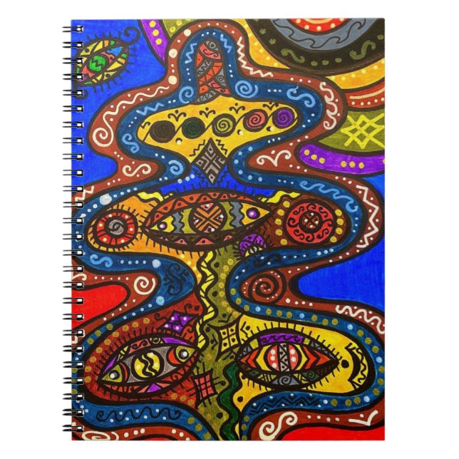 Caderno Espiral Diário para entradas com um design exclusivo (Frente)