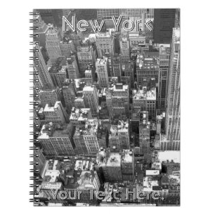 Caderno Espiral Diário para Notebook de Nova York personalizado N