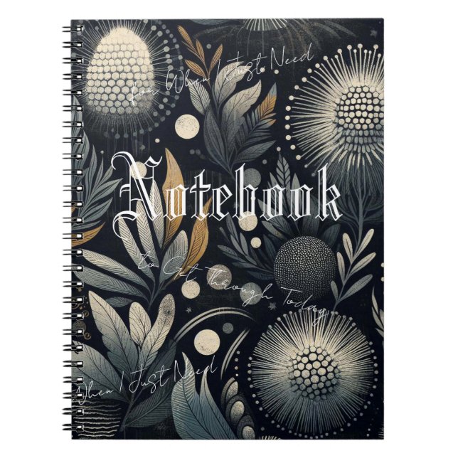 Caderno Espiral Diário para quando eu só preciso passar hoje (Frente)