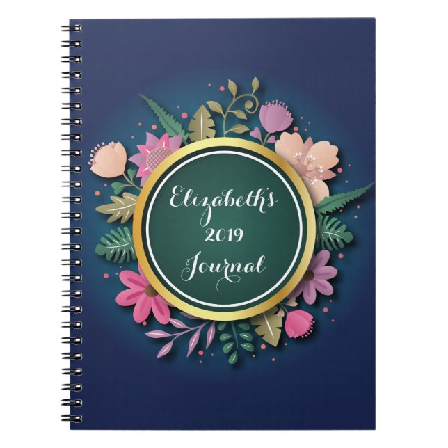 Caderno Espiral Diário personalizado 2019 (Frente)