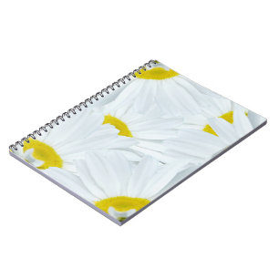 Caderno Espiral Diário personalizado Daisy Notebook Daisy Flower