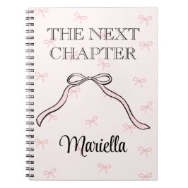 Caderno Espiral Diário Personalizado de Arco Rosa para Graduada Co