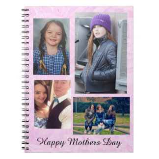Caderno Espiral Diário Personalizado de Fotografias do dia de as m
