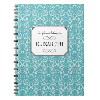 Caderno Espiral diário personalizado do planejador de casamento Ro