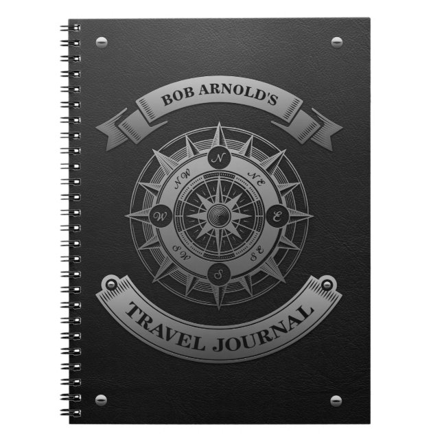 Caderno Espiral Diário personalizado do viagem (Frente)