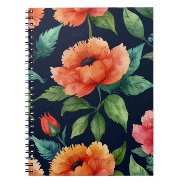 Caderno Espiral Diário Personalizado na moda (Frente)