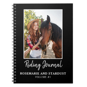 Caderno Espiral Diário Personalizado Preto para Anel de Fotografia