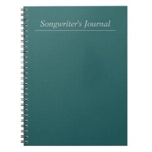 Caderno Espiral Diário personalizável do compositor
