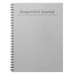 Caderno Espiral Diário personalizável do compositor de Cinzas