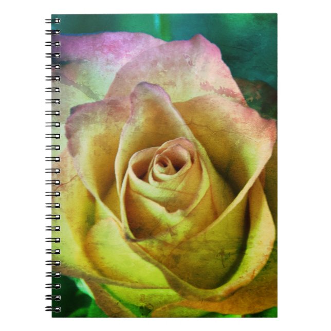 Caderno Espiral Diário rosa ou notebook (Frente)