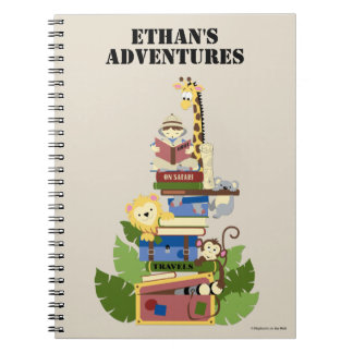 Caderno Espiral Diário Safari