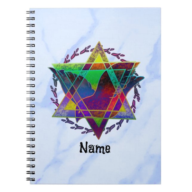 Caderno Espiral Diário Star Of David Multicolor (Frente)