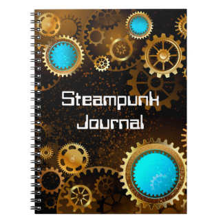 Caderno Espiral Diário Steampunk