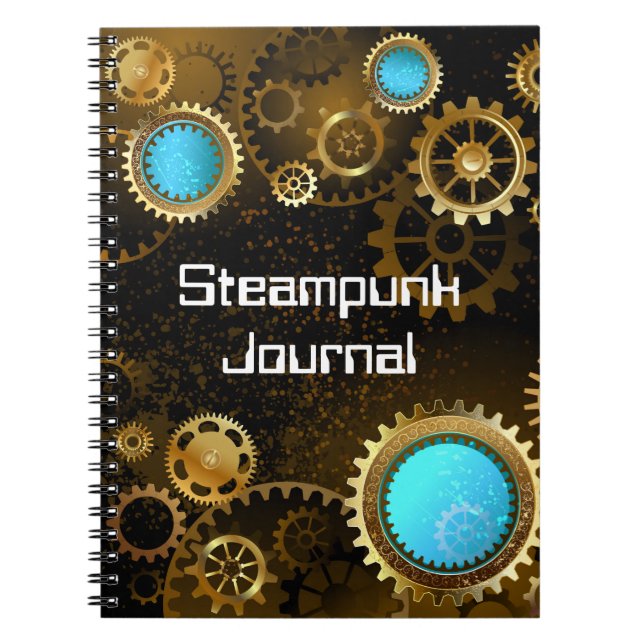 Caderno Espiral Diário Steampunk (Frente)