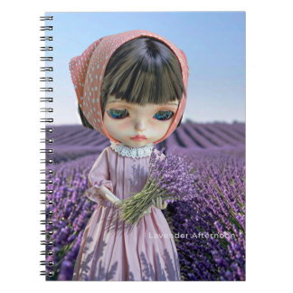 Caderno Espiral Diário ・Tarde de Lavanda