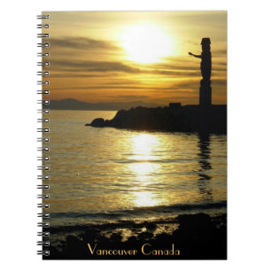 Caderno Espiral Diário Vancouver Notebook Seascape Souvenir
