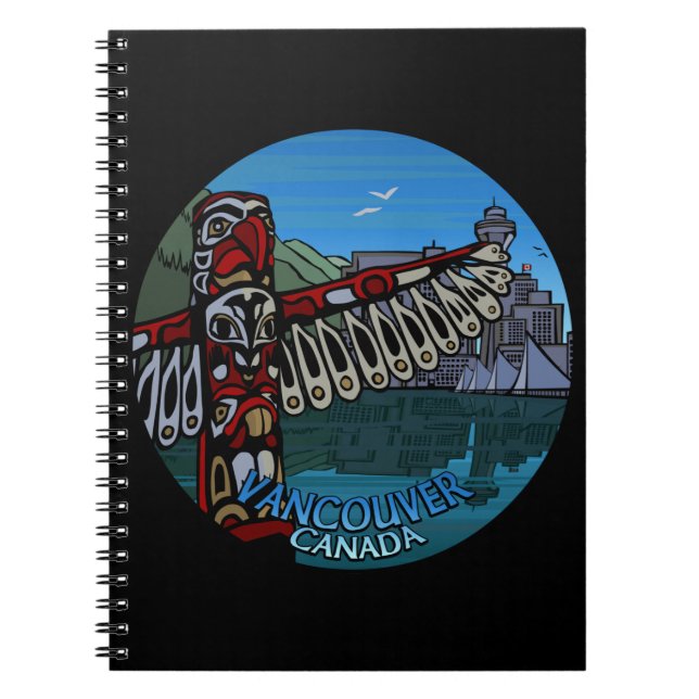 Caderno Espiral Diário Vancouver Notebook Vancouver Souvenir (Frente)