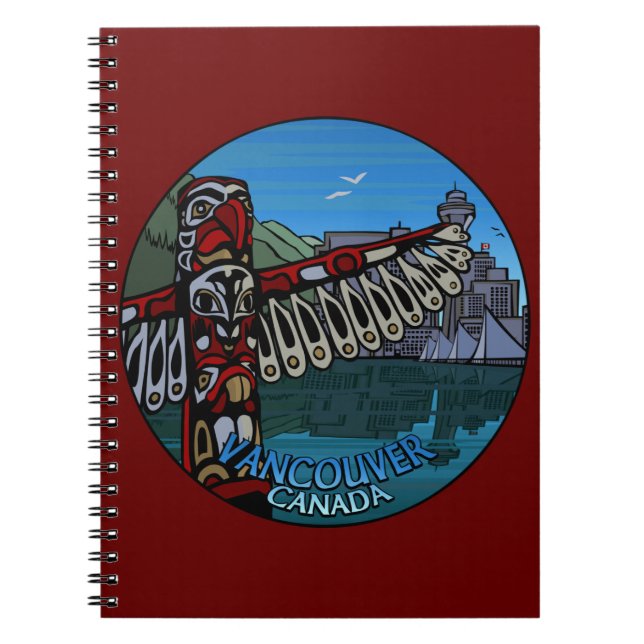 Caderno Espiral Diário Vancouver Notebook Vancouver Souvenir (Frente)