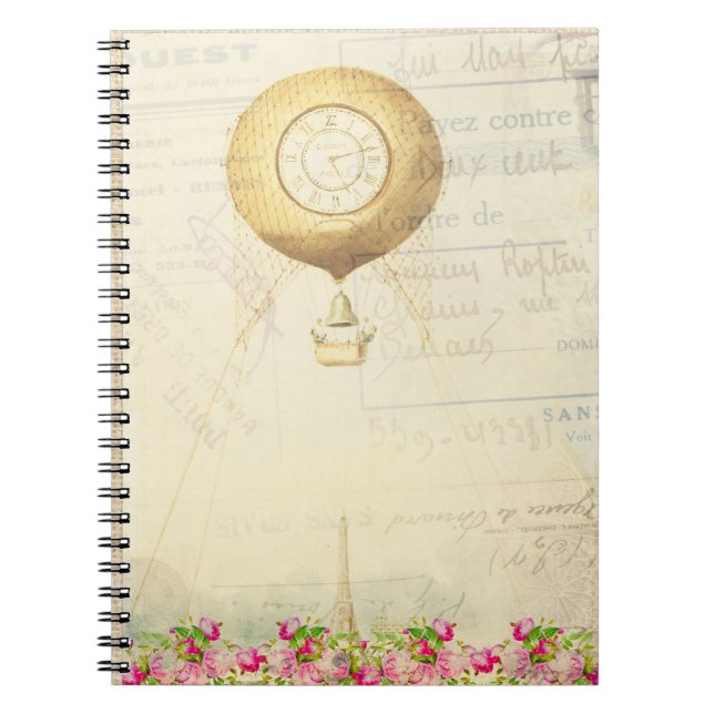 Caderno Espiral Diário Viagem francês (Frente)