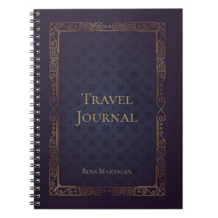 Caderno Espiral Diário Viagem personalizado