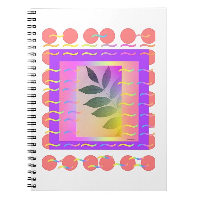 Caderno Espiral Diário WAVY LEAF (Frente)