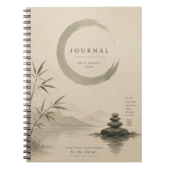 Caderno Espiral Diário Zen (Frente)