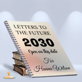 Caderno Espiral Diários de manutenção de marcos,cartas para o futu