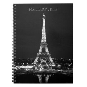 Caderno Espiral Diários de torre Eiffel