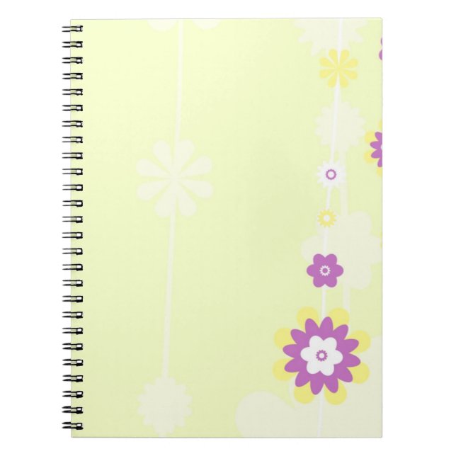 Caderno Espiral Diários para notebook com ventilador amarelo (Frente)