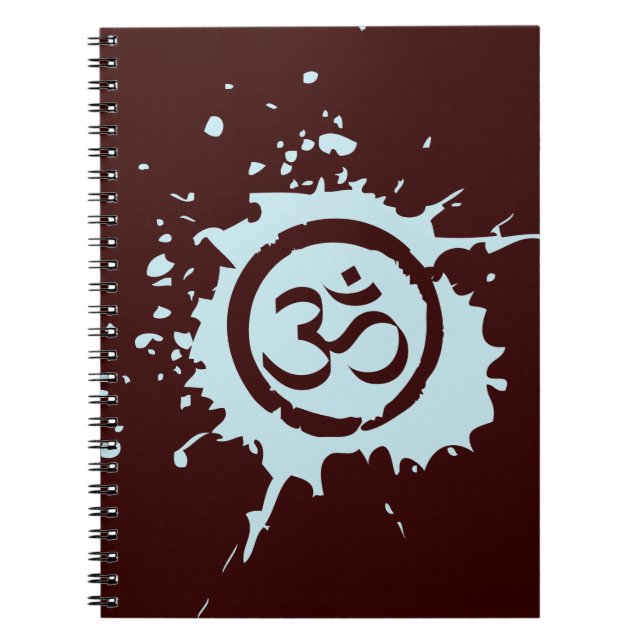 Caderno Espiral Diários para notebooks Blue Aum Organic (Frente)