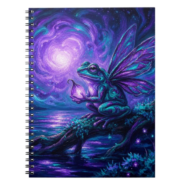 Caderno Espiral DiárioSapoÁrvoreEnfeitiçado (Frente)