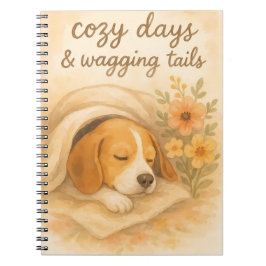 Caderno Espiral Dias Aconchegantes & Rabos Baloiantes