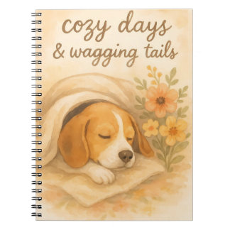 Caderno Espiral Dias Aconchegantes & Rabos Baloiantes