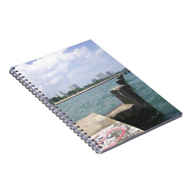 Caderno Espiral Dias Preguiçosos no Cais (Lado Direito)