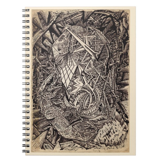 Caderno Espiral Difratado (habitante da caverna) (Frente)