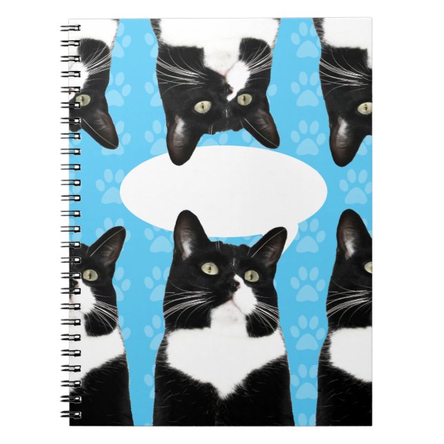 Caderno Espiral Diga Que Foto De Gato De Gatinho Triplo E Bonito (Frente)
