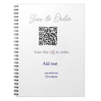 Caderno Espiral Digitalize para encomendar digitalizar código QR a