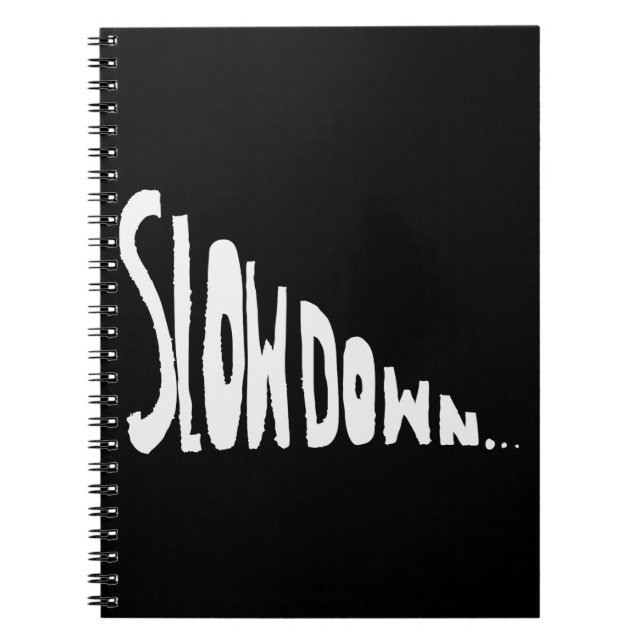 Caderno Espiral Diminua a velocidade (Frente)