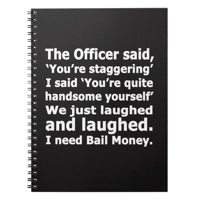 Caderno Espiral Dinheiro da caução (Frente)