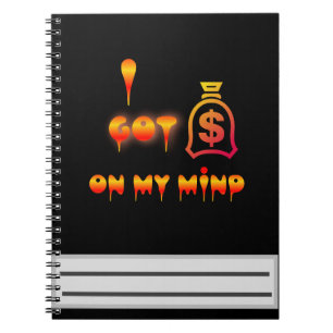 Caderno Espiral Dinheiro na minha mente